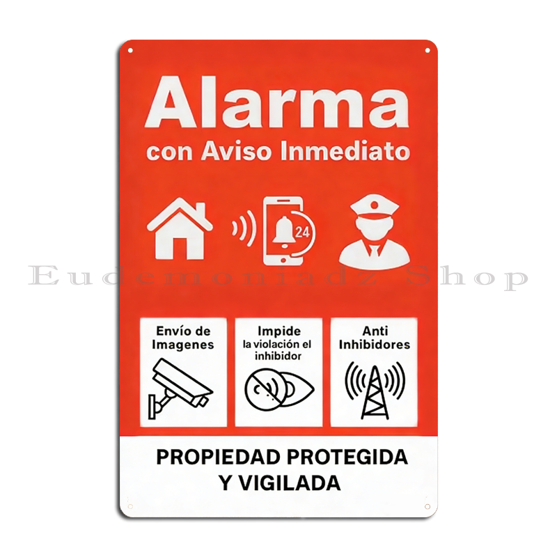 Home Security Alarm System - Retro 24 saat Alarm Sistemi Metal