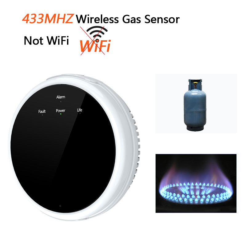Kablosuz gaz dedektörü 433MHz  - Home Security Alarm System incelemesi ve fiyatı