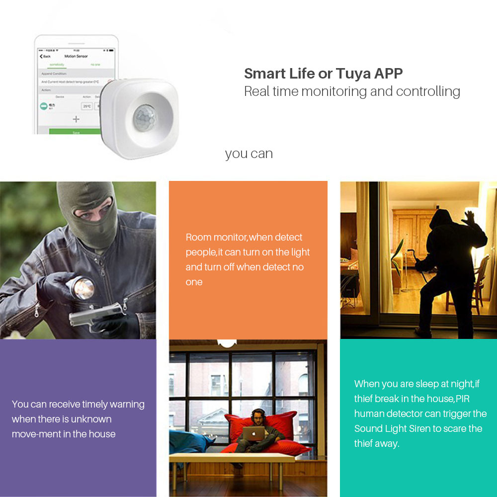 Tuya Smart WiFi PIR Hareket Se - Home Security Alarm System incelemesi ve fiyatı