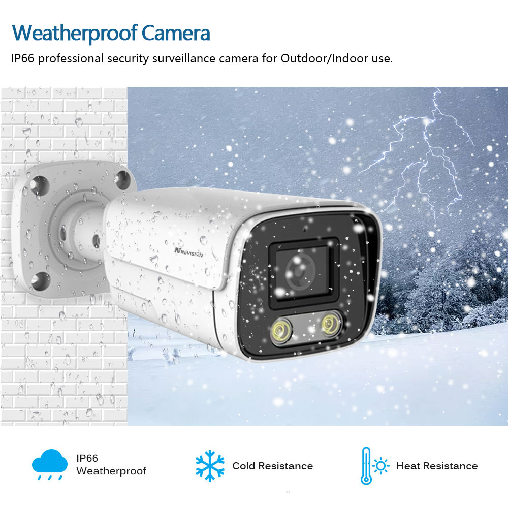10CH 8MP HD Video gözetim POE  - Home Security Outdoor Camera System incelemesi ve fiyatı