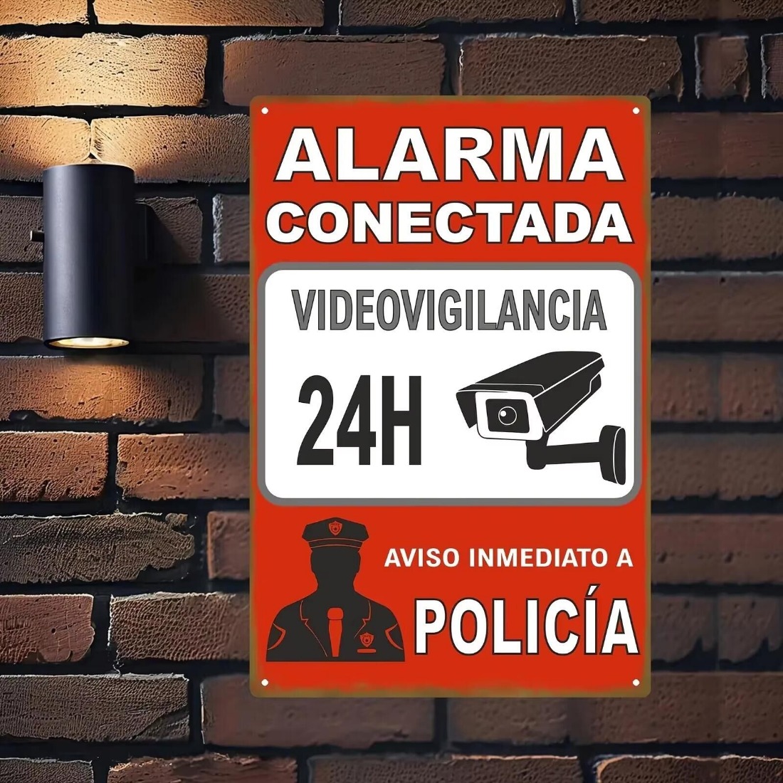 İspanyolca Güvenlik Uyarı Levh - Home Security Logo incelemesi ve fiyatı