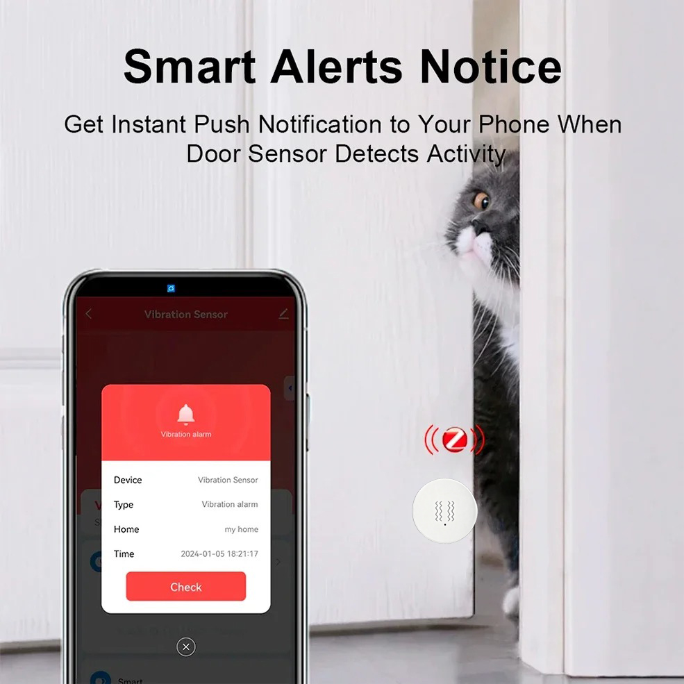 Tuya ZigBee Akıllı Titreşim ve - Home Security Alarm System incelemesi ve fiyatı