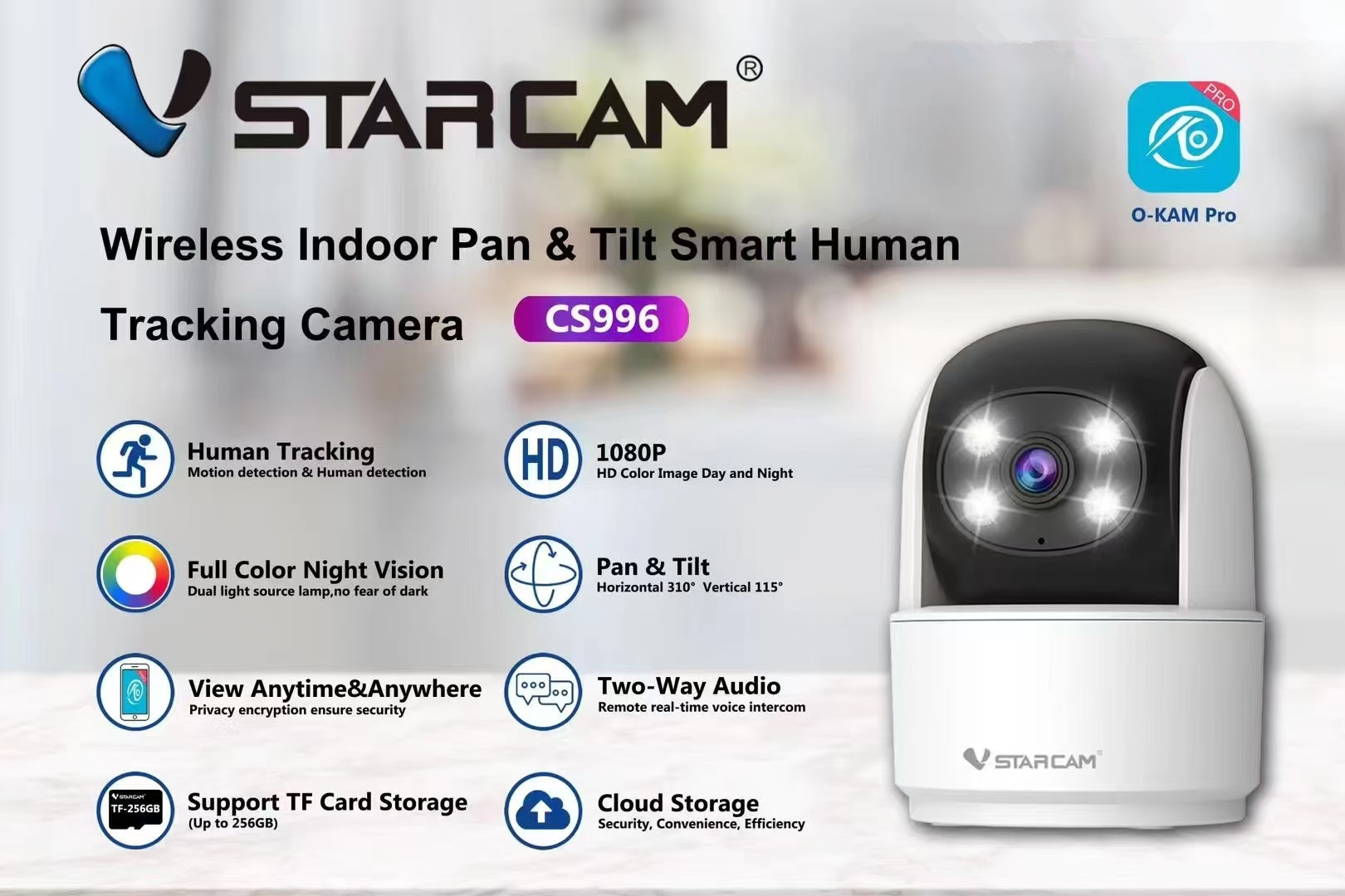 Vstarcam C996 3MP 1296P O-Kam  - Home Security Land incelemesi ve fiyatı
