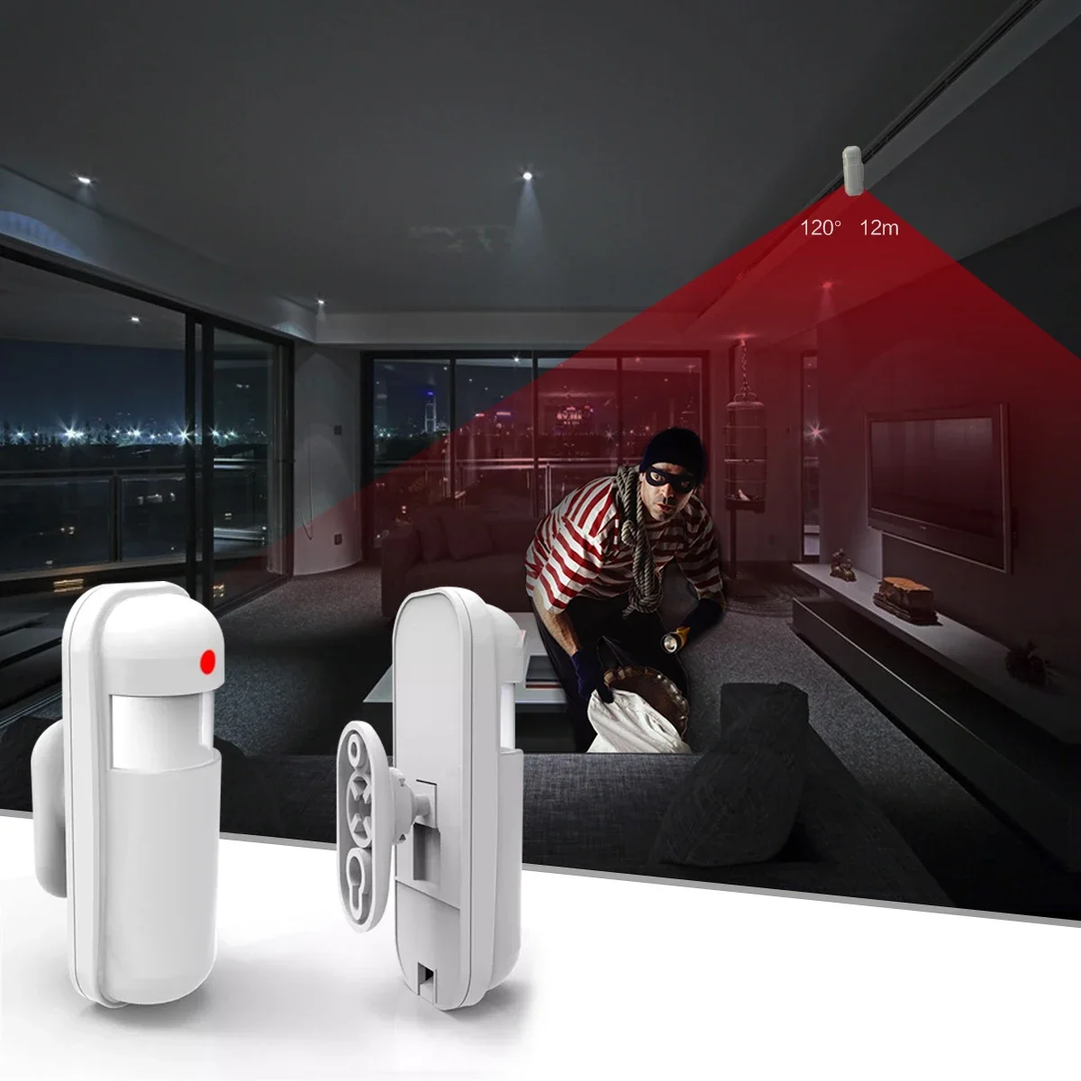 433 MHz Hareket Sensörü Kablos - Home Security Diy incelemesi ve fiyatı