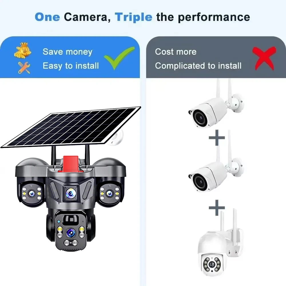 KERUI V380 Pro Açık PTZ 6MP WI - Home Security Outdoor Camera System incelemesi ve fiyatı