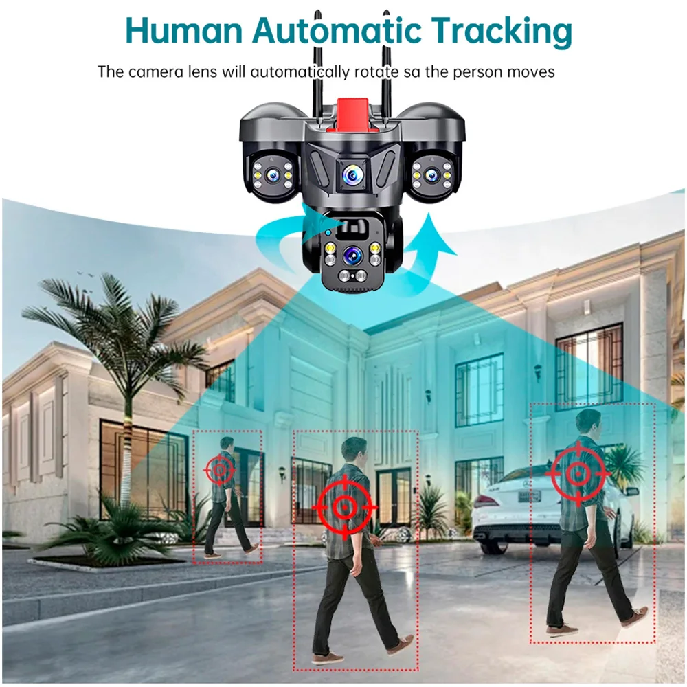 KERUI V380 Pro Açık PTZ 6MP WI - Home Security Outdoor Camera System incelemesi ve fiyatı