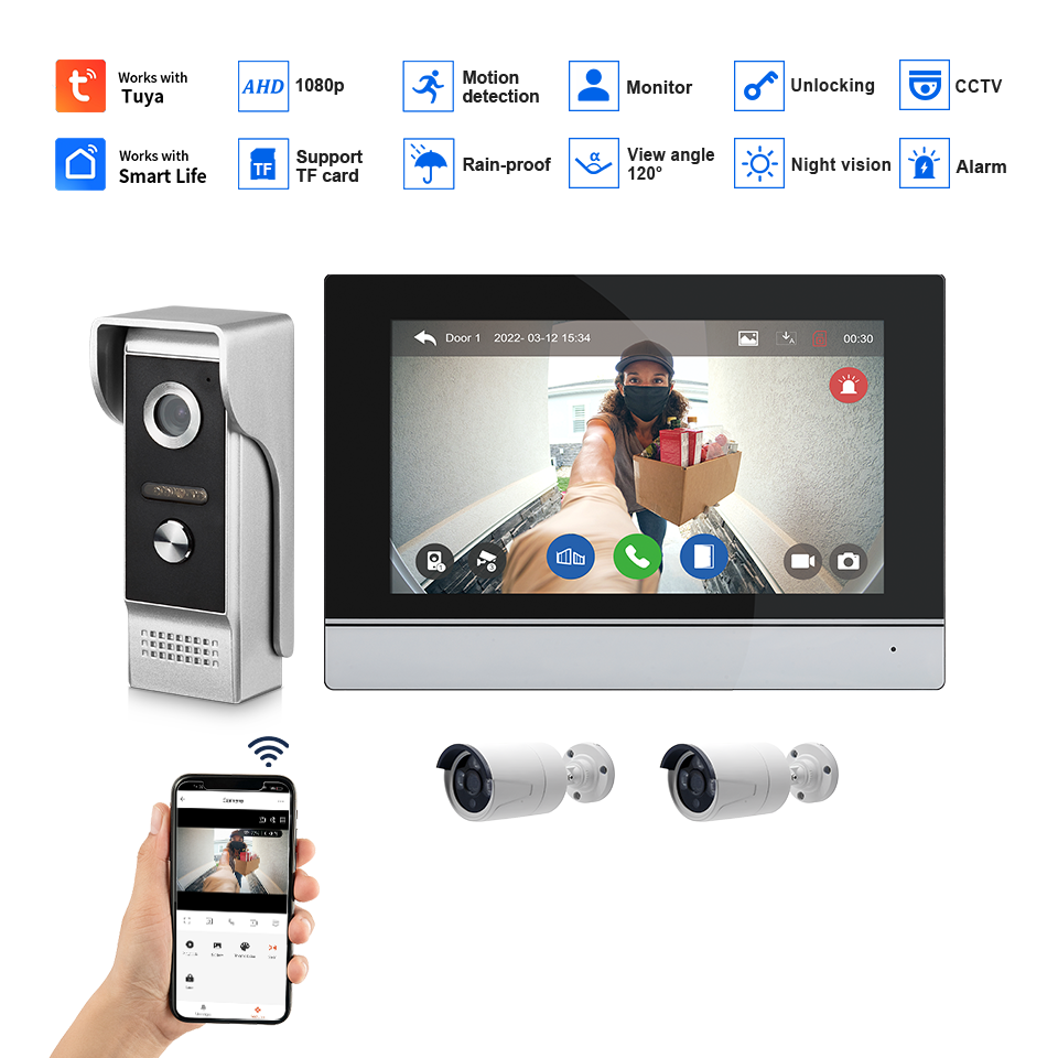 7 inç IPS Ekran 2MP Tuya Uzakt - Home Security Land incelemesi ve fiyatı