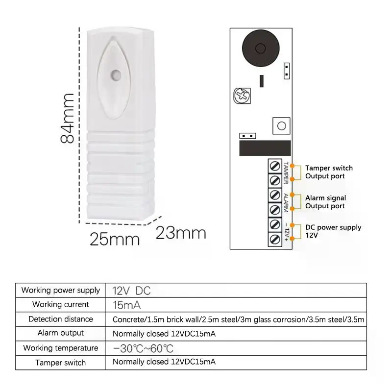 Kablolu Fotoelektrik Titreşim  - Home Security Alarm System incelemesi ve fiyatı