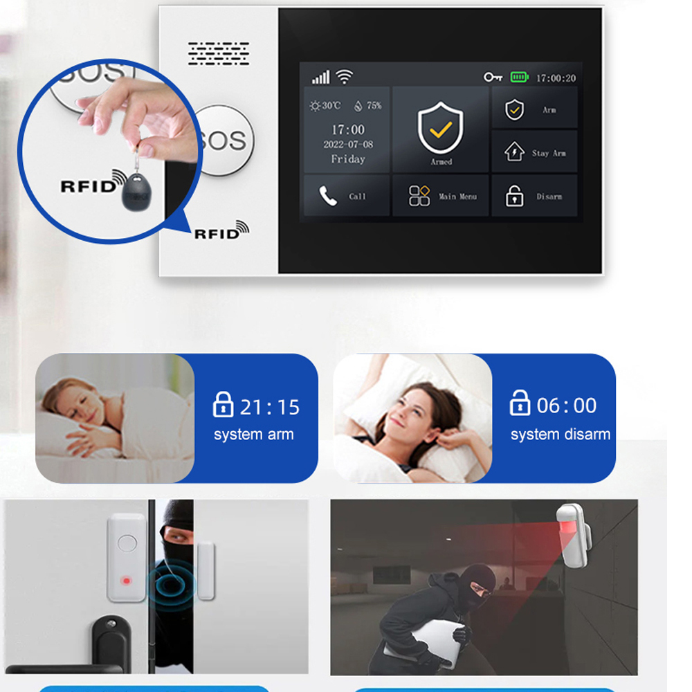 PGST 4G Tuya Akıllı Ev Alarm S - Home Security Diy incelemesi ve fiyatı